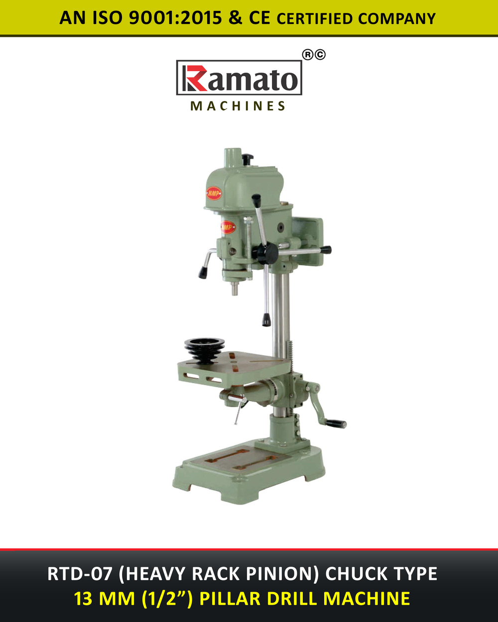 Rack and Pinion Drilling Machine Manufacturer Exporter India