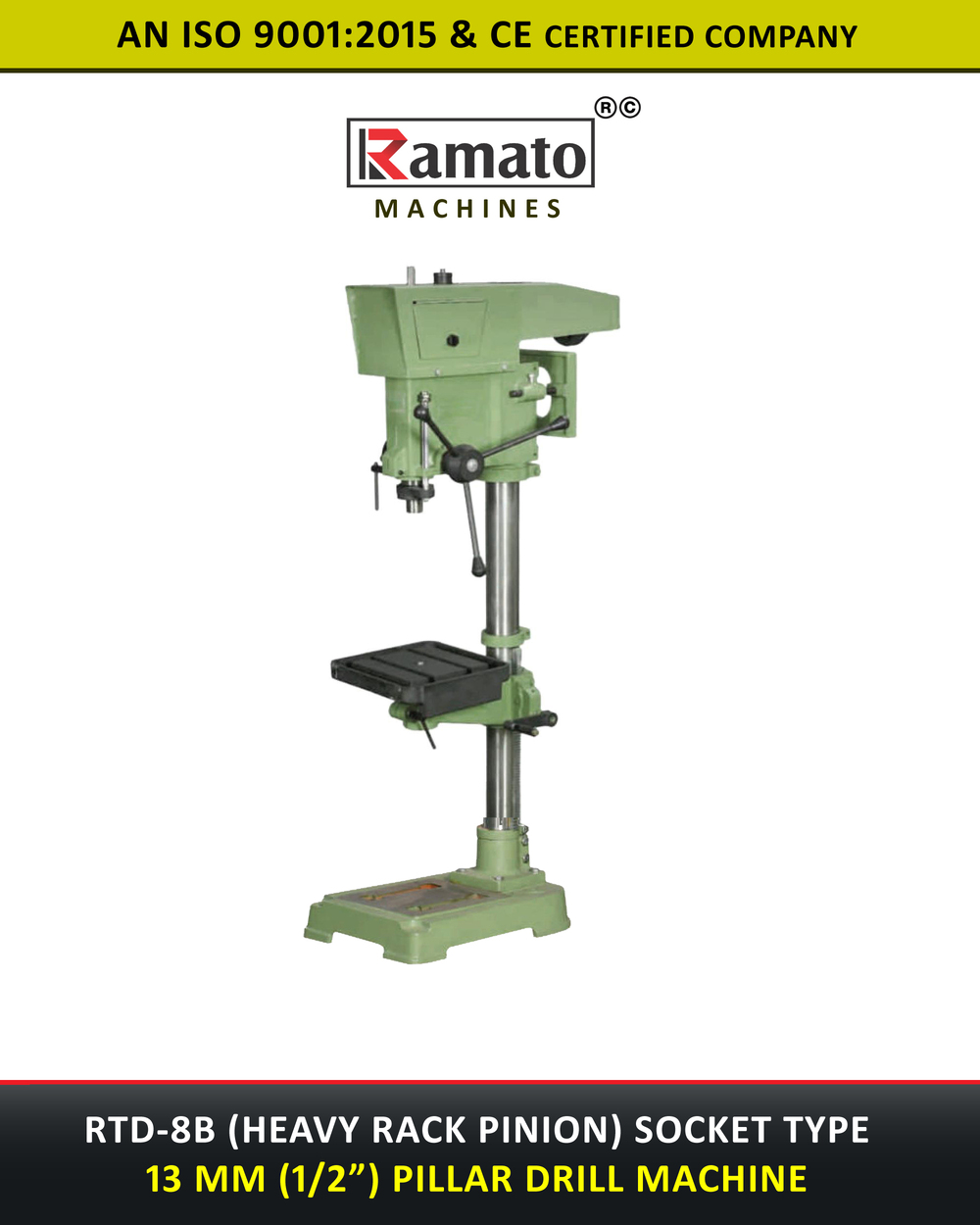 13mm Bench Drilling Machine Manufacturer Exporter India