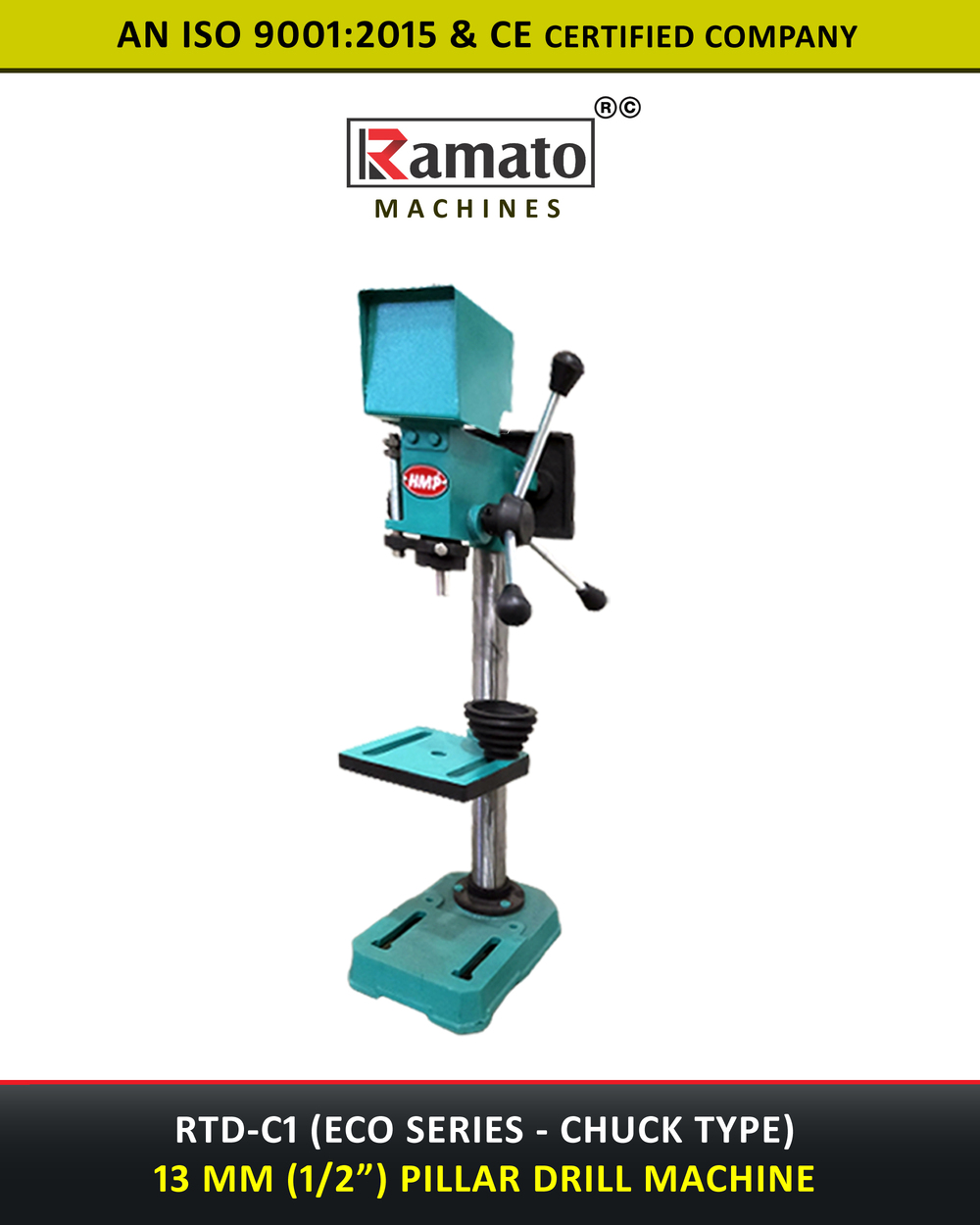 13mm Pillar Drilling Machine Manufacturer Exporter India