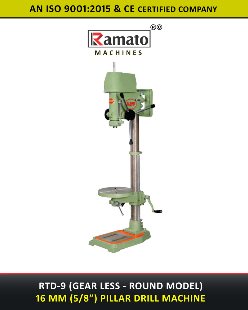 16mm Gearless Pillar Drilling Machine Manufacturer Exporter India