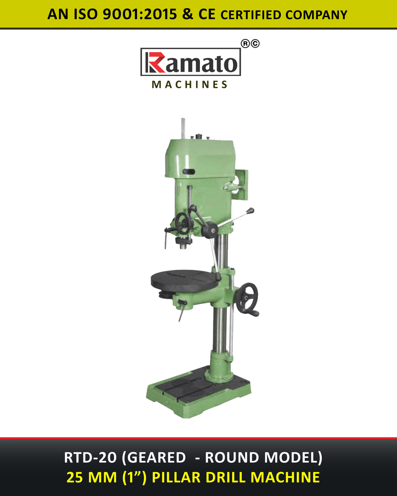 25mm Pillar Drill Machinery Manufacturer Exporter India