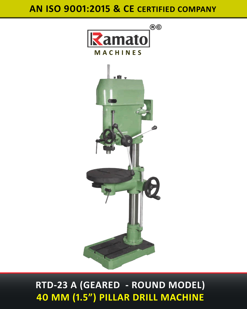 40mm 10 inch Pillar Drilling Machine Manufacturer Exporter India