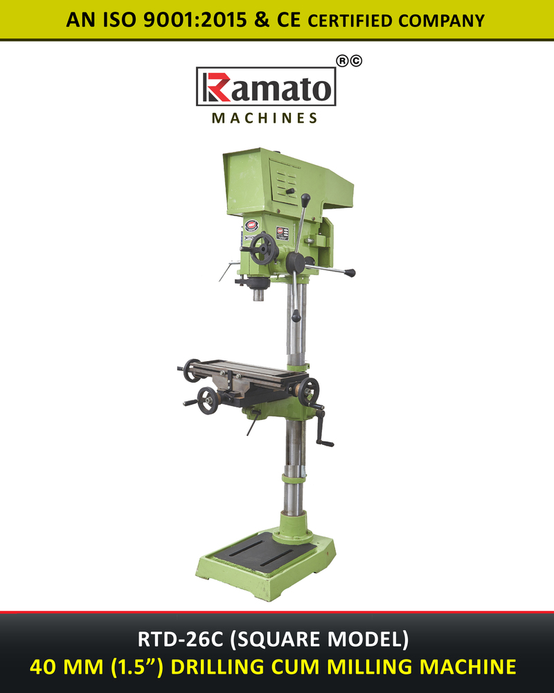 40mm Milling Cum Drilling Machine Manufacturer Exporter India