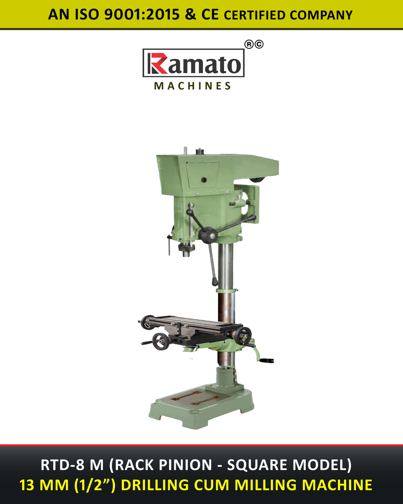 13mm Mini Drilling Cum Milling Machine Manufacturer Exporter From Rajkot Gujarat Bharat India