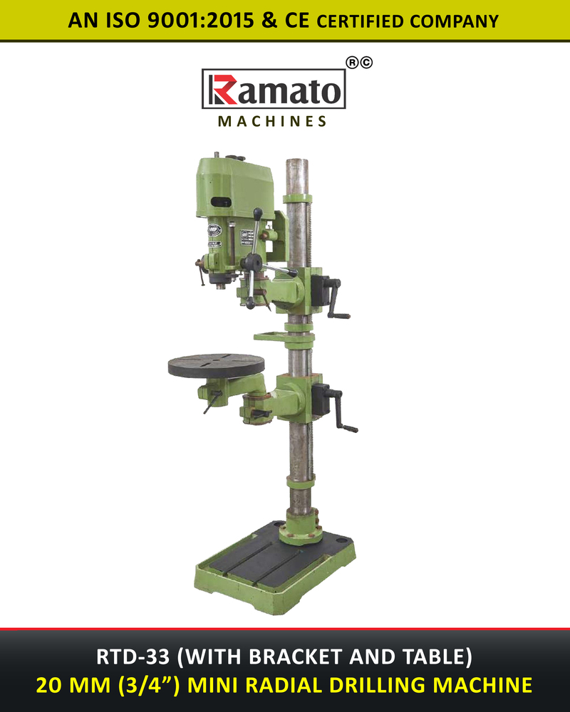 25mm Mini Radial Drilling Machine Manufacturer Exporter India