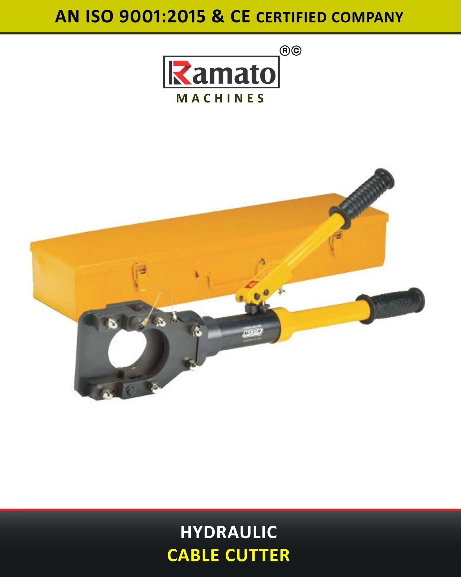 HYDRAULIC CABLE CUTTER Manufacturer Exporter in Rajkot Gujarat Bharat (INDIA)