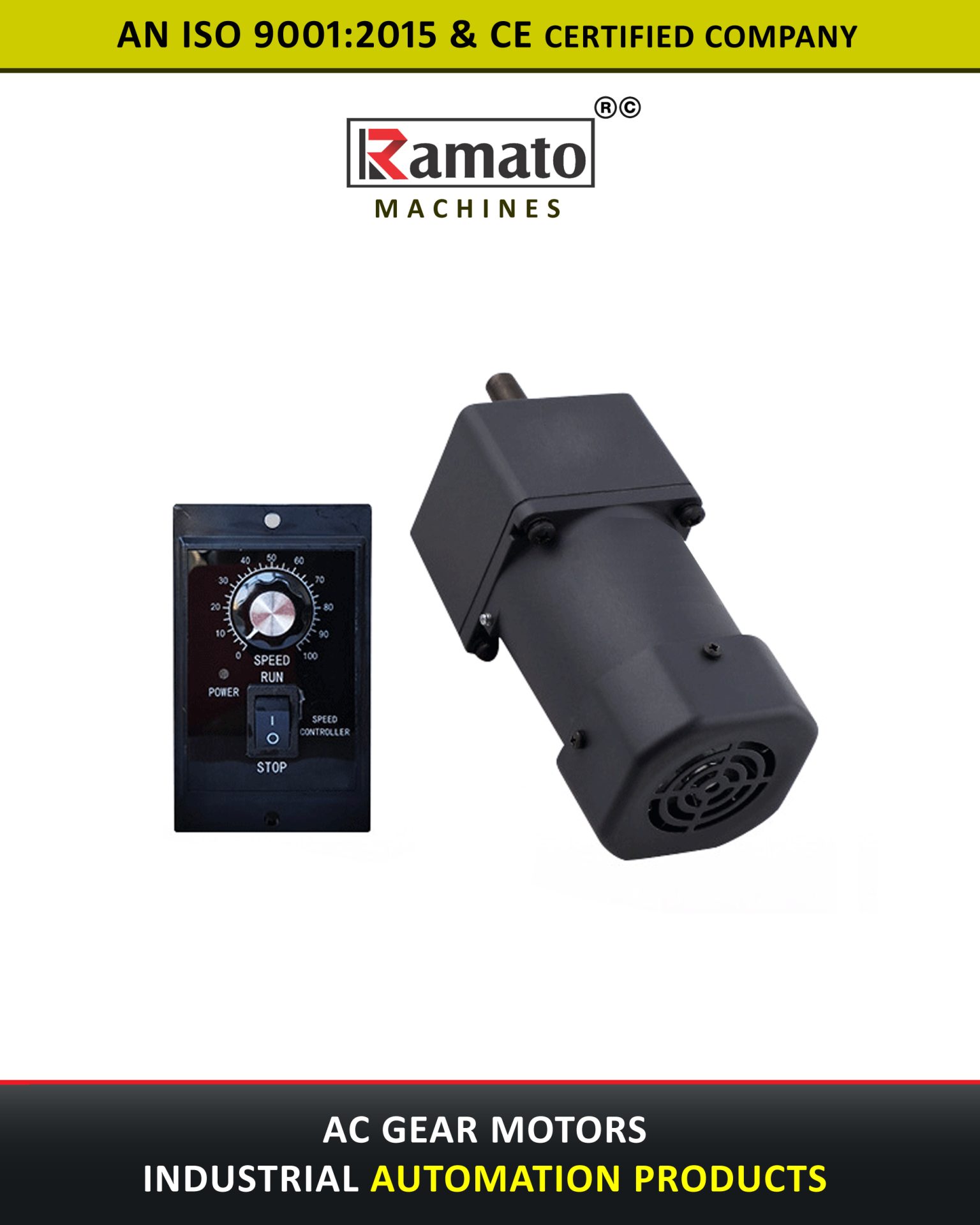 AC Gear Motors Manufacturer Exporter Rajkot Gujarat Bharat (INDIA)