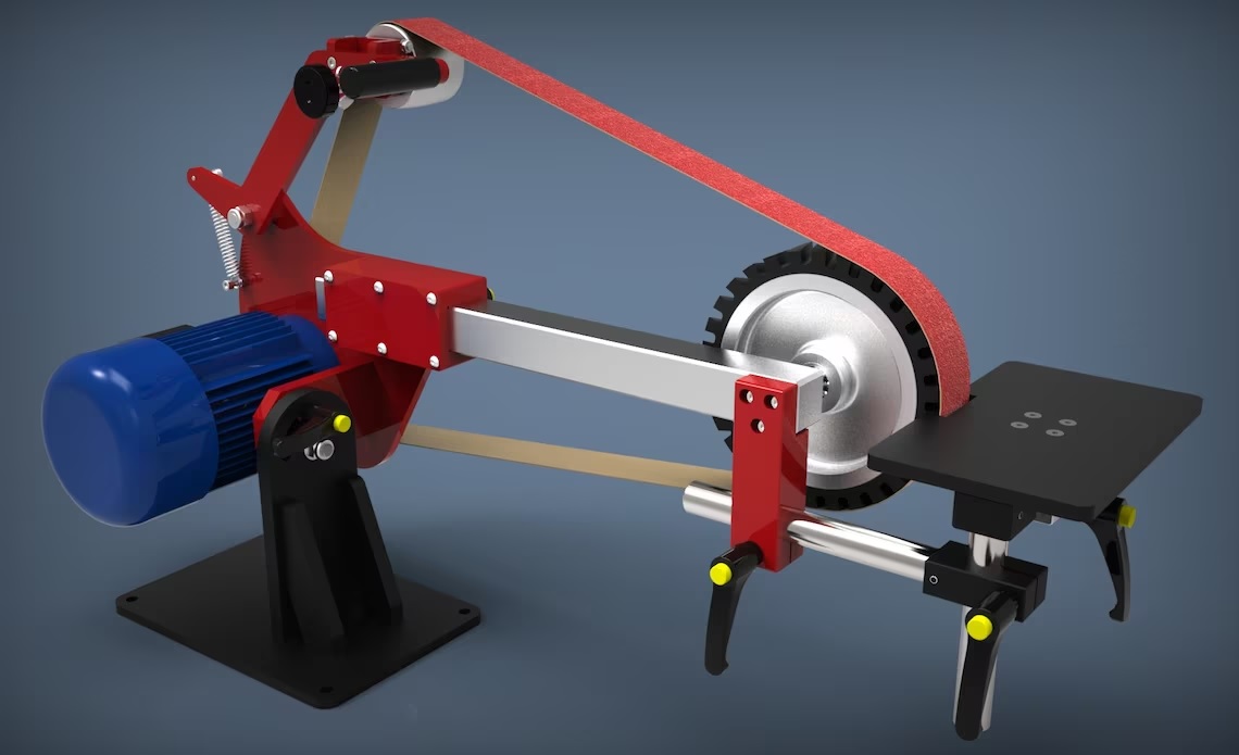 2x72 Belt Grinder Knife Grinder Abrasive Belt Grinding Machine Manufacturer Rajkot Gujarat Bharat (INDIA)