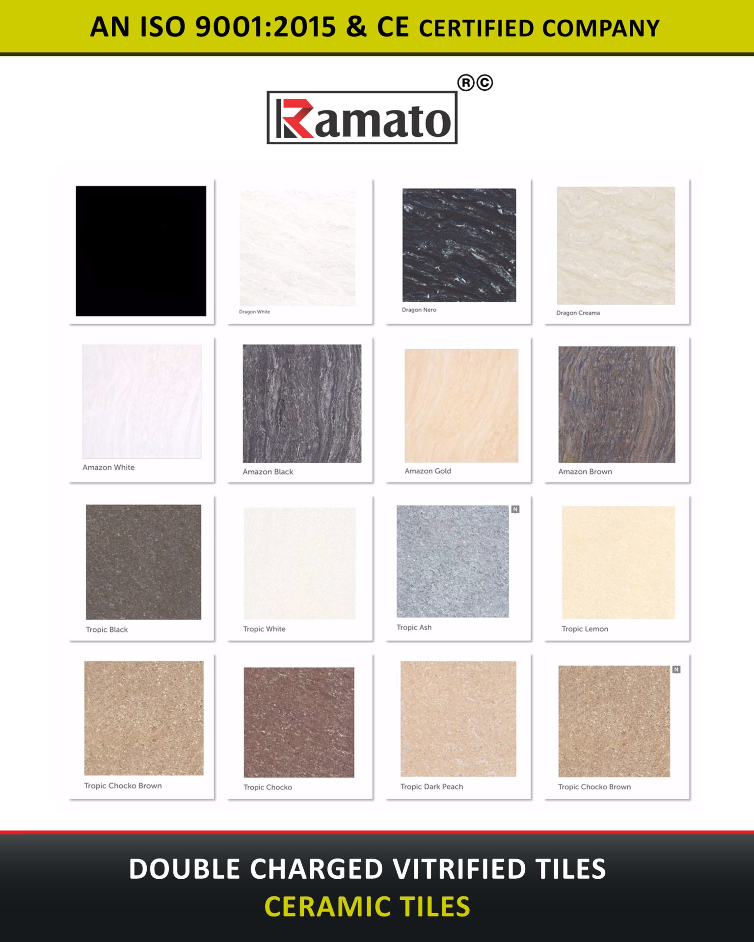 Double Charged Vitrified Tiles Manufacturer Exporter in Rajkot Gujarat Bharat India