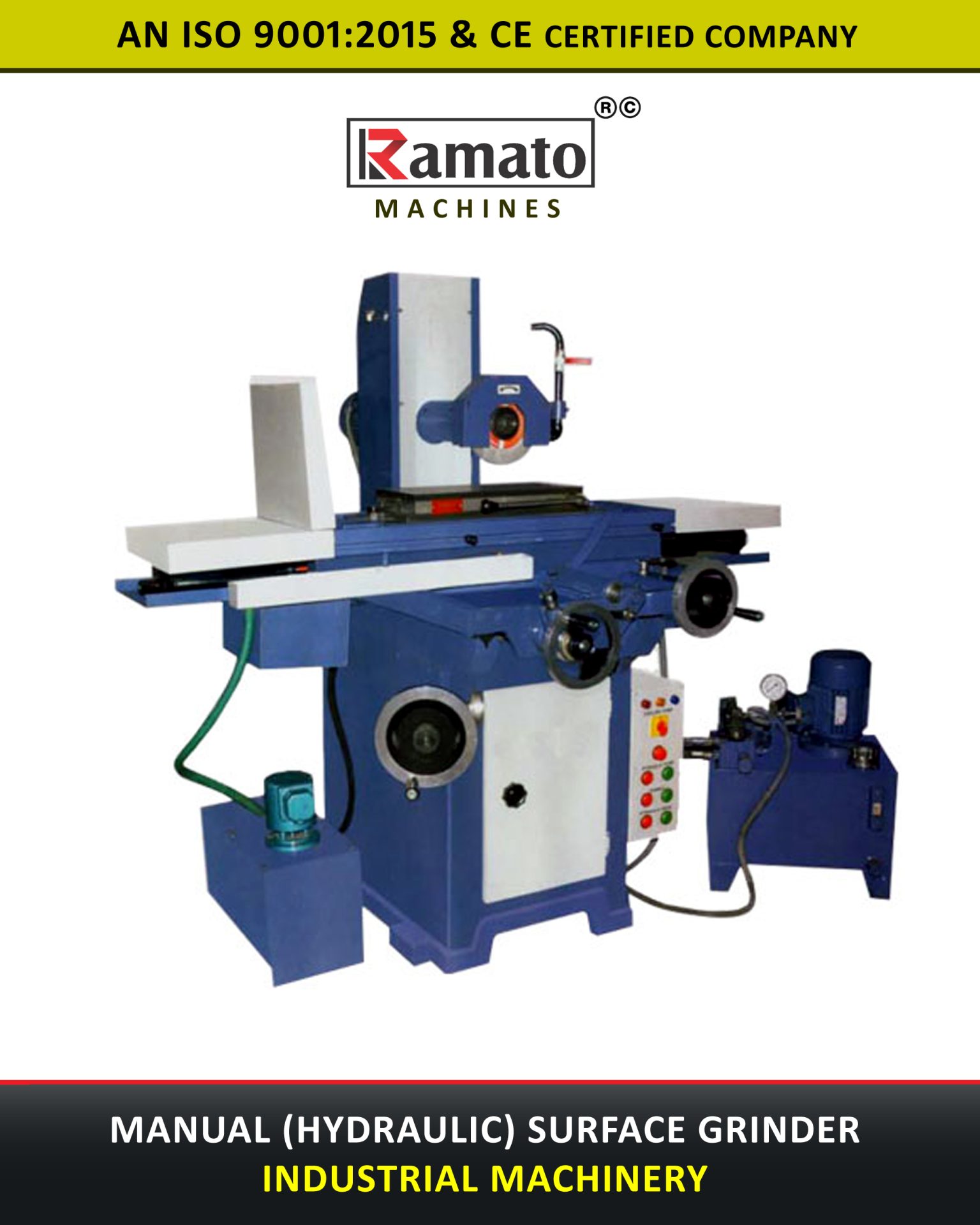 Ramato Hydraulic Surface Grinder Manufacturer Exporter Rajkot Gujarat Bharat INDIA