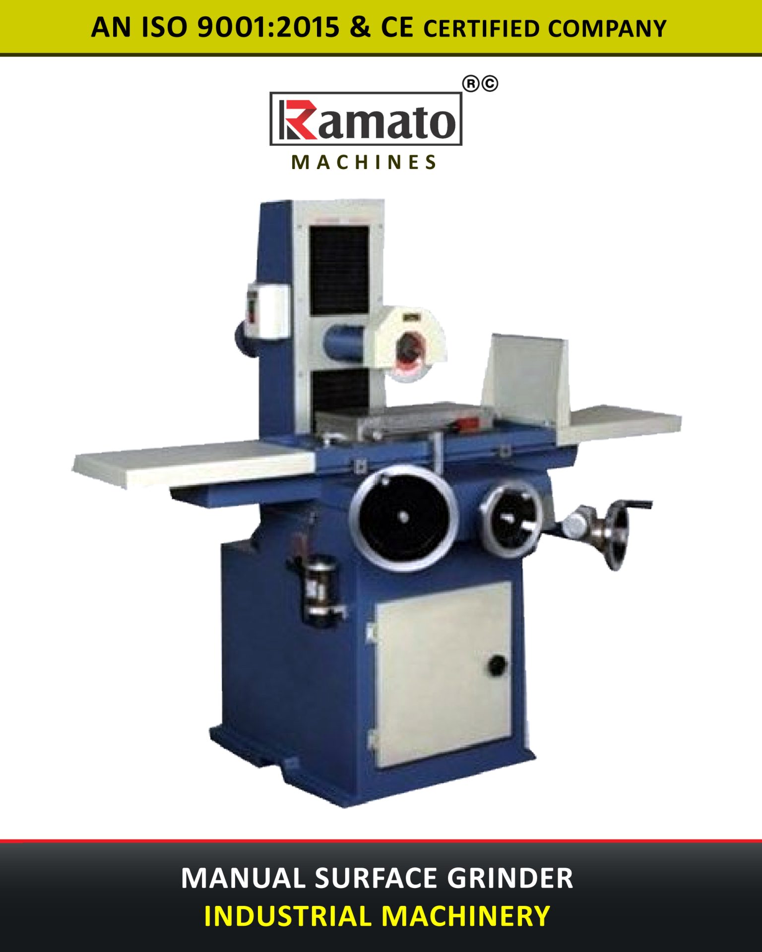 Ramato Manual Surface Grinder Manufacturer Exporter Rajkot Gujarat Bharat INDIA