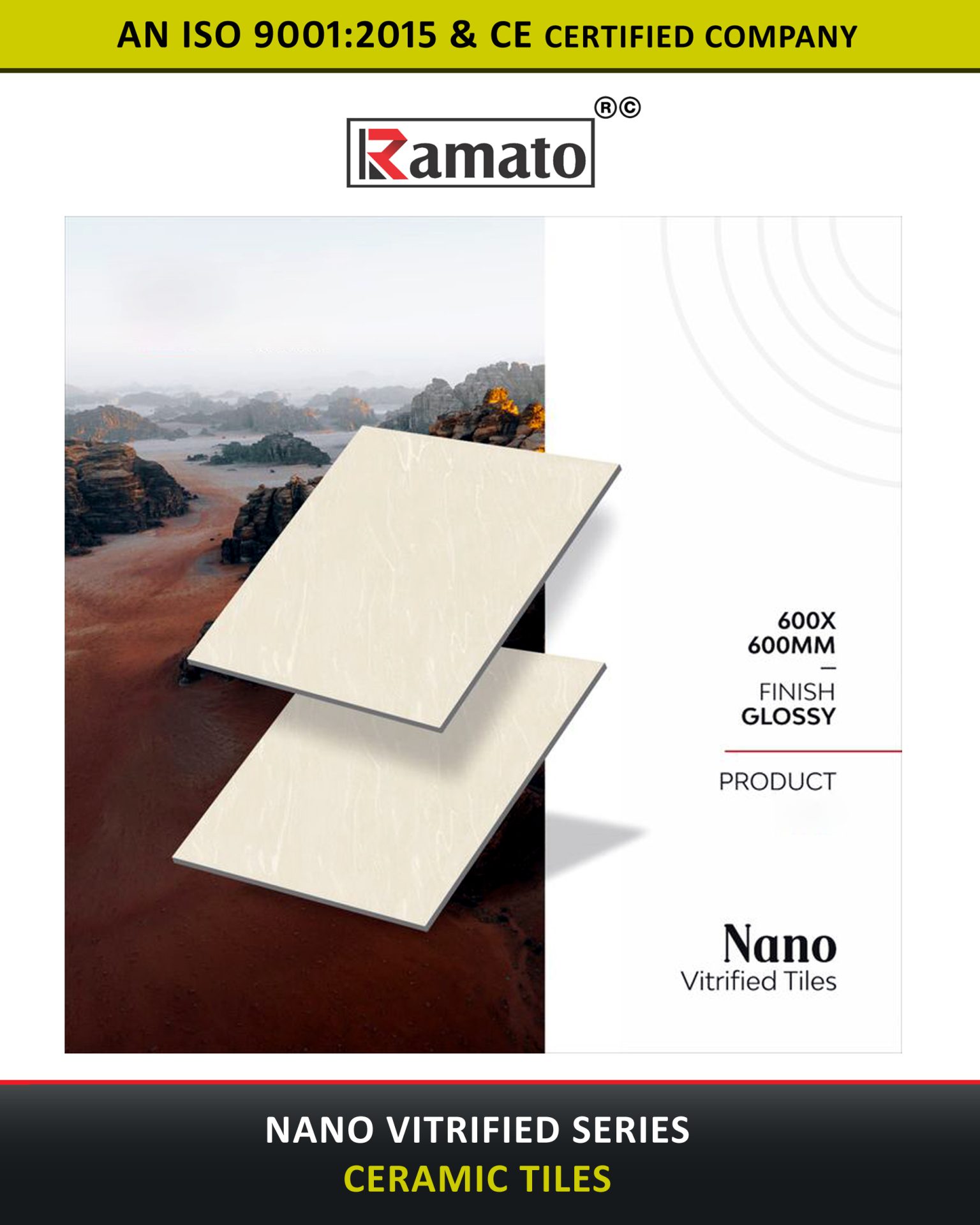 Nano Vitrified Tiles Manufacturer Exporter in Rajkot Gujarat Bharat India