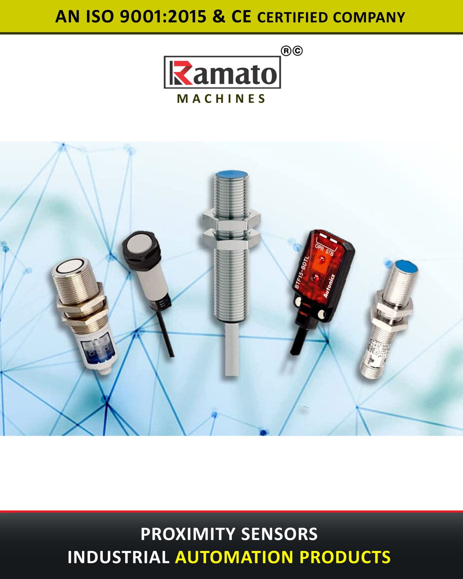 Proximity Sensors Manufacturer Exporter Rajkot Gujarat Bharat (INDIA)