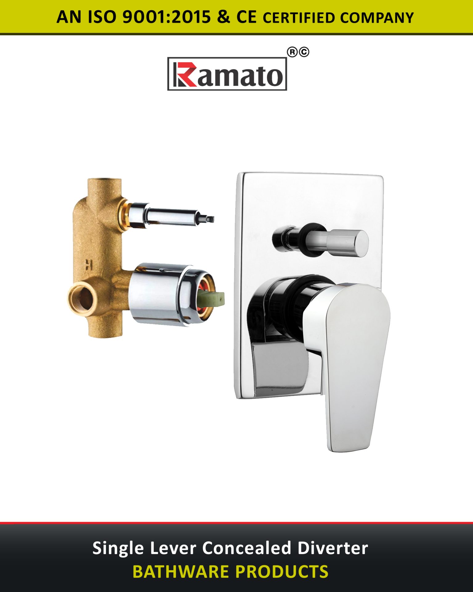 Single Lever Concealed Diverter Manufacturer Exporter Rajkot Gujarat Bharat India