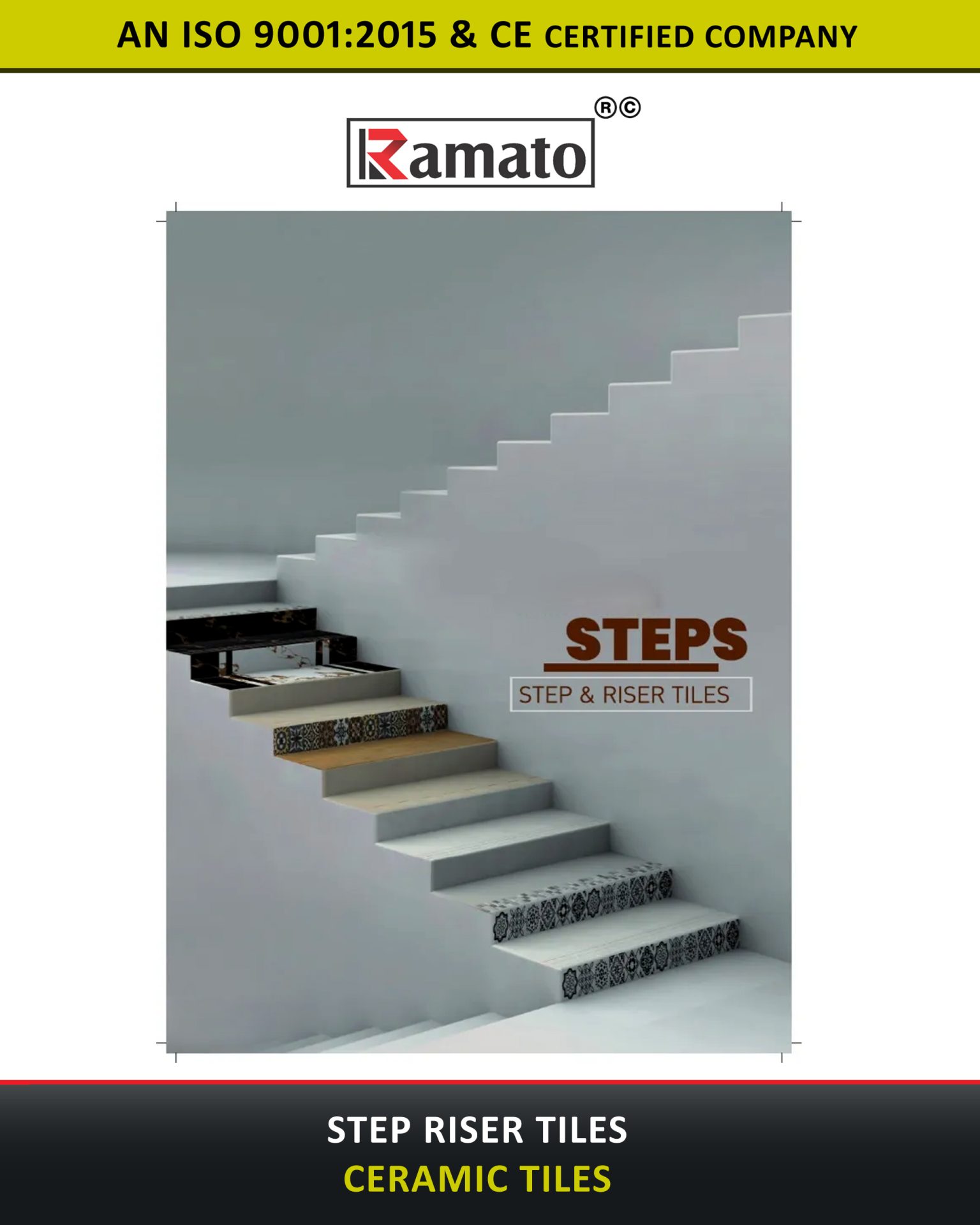 Step Riser Tiles Manufacturer Exporter in Rajkot Gujarat Bharat India