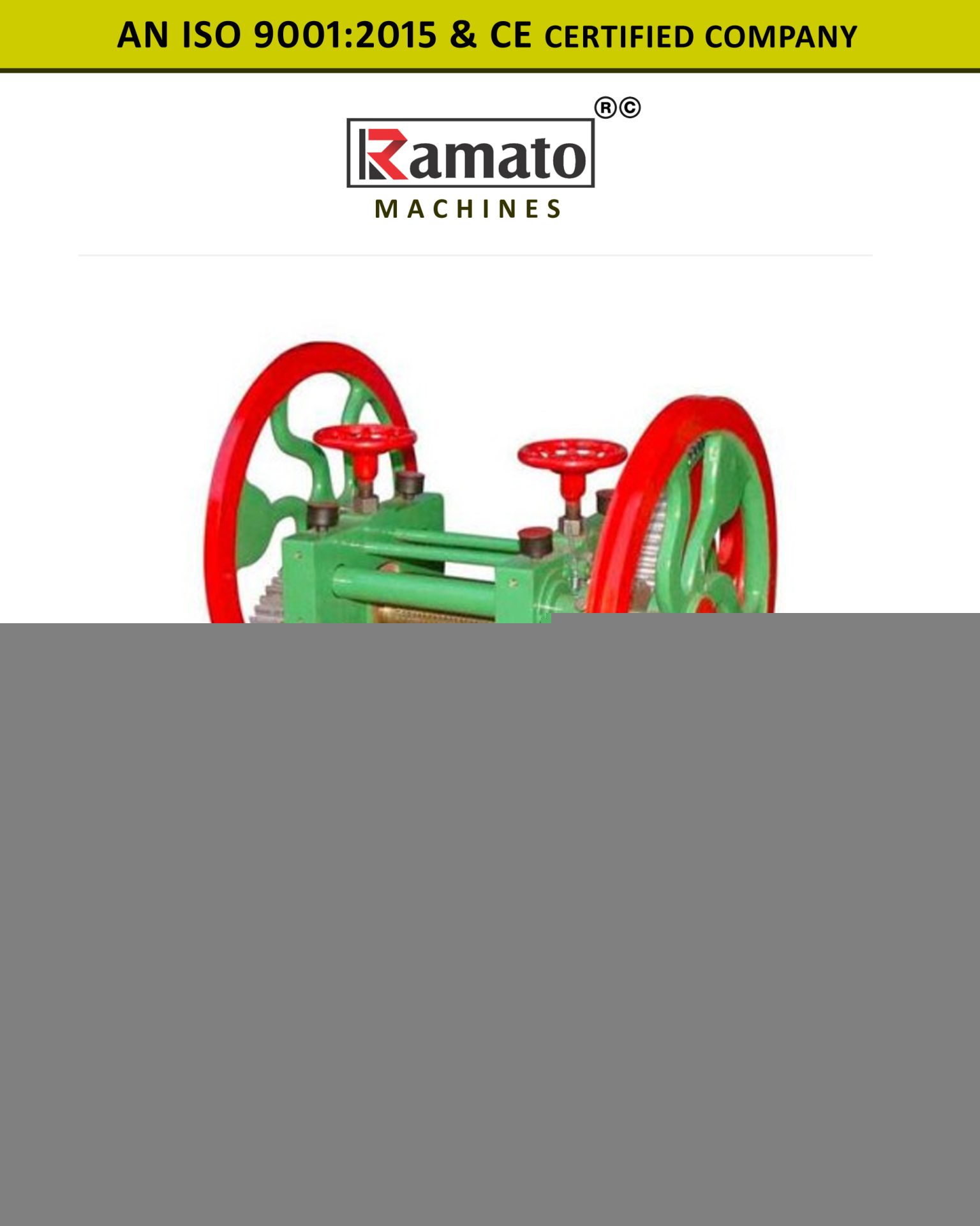 Sugarcane Crusher Manufacturer Rajkot Gujarat Bharat India