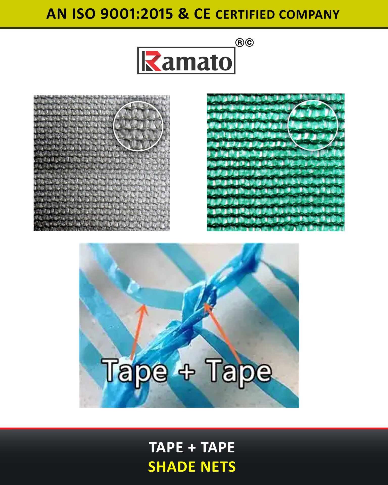 TAPE TAPE SHADE NETS Manufacturer Exporter Rajkot Gujarat Bharat (INDIA)