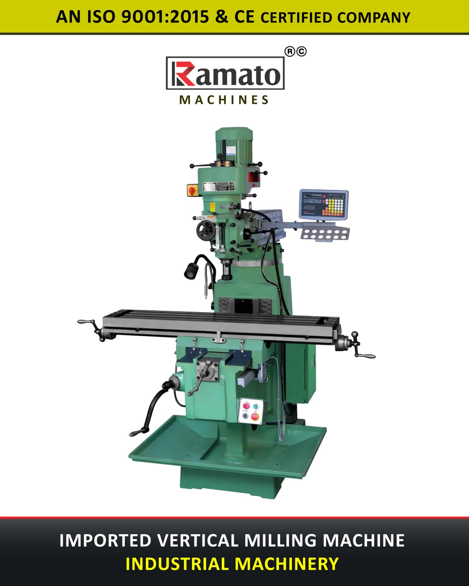 Ramato Vertical Milling Machines Manufacturer From Rajkot Gujarat Bharat (INDIA)